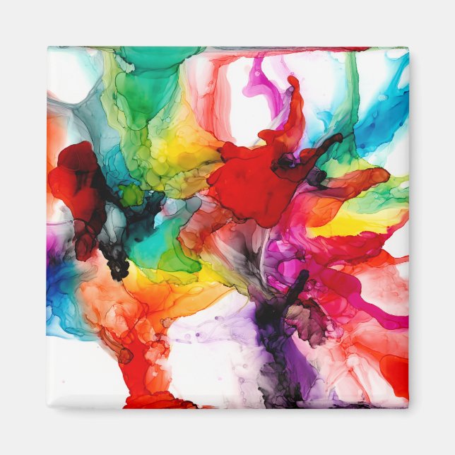 Imán Jeweltone Prisma - acuarela (Frente)