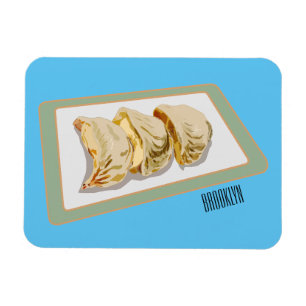 Imán Jiaozi / ilustracion personalizado chino de bolas 