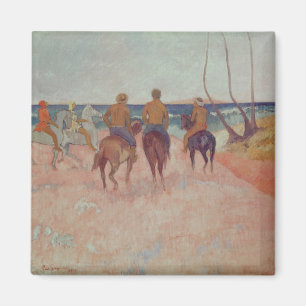 Imán Jinete de Paul Gauguin el en la playa 1902