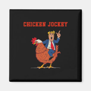 Imán Jinete de Pollo Divertido Meme de Trump