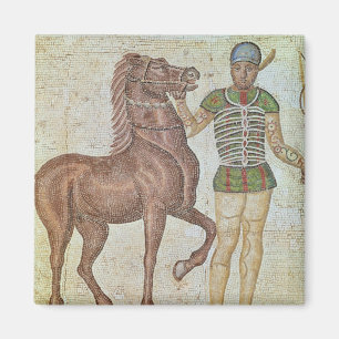 Imán Jinete del caballo en colores que compiten con
