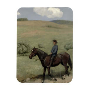 Imán Jinete en un paisaje, 1894 (aceite a bordo)