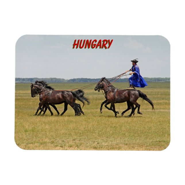 Imán Jinetes de Hungría y caballos (Horizontal)