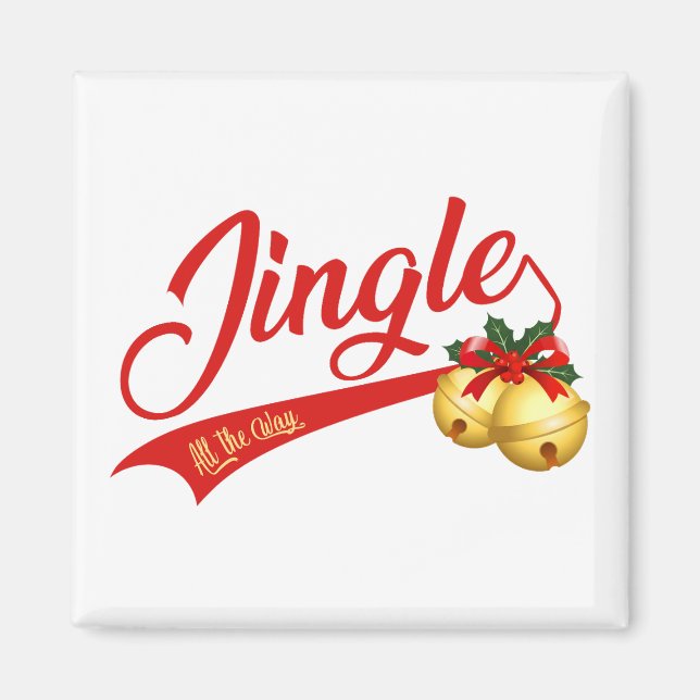 Imán Jingle Bells All the Way (Frente)