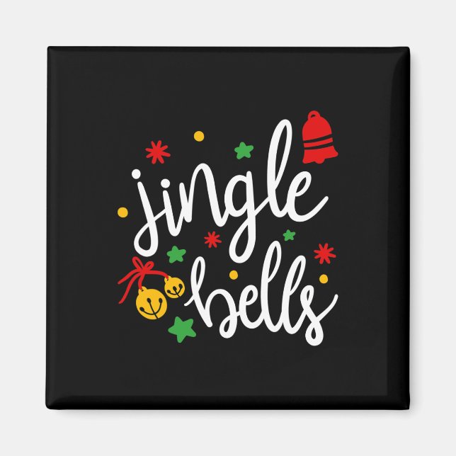Imán Jingle Bells Jingle All The Way Xmas Gift Christma (Frente)