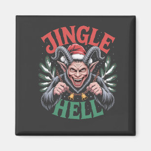 Imán Jingle Hell Navidades Krampus Evil Xmas