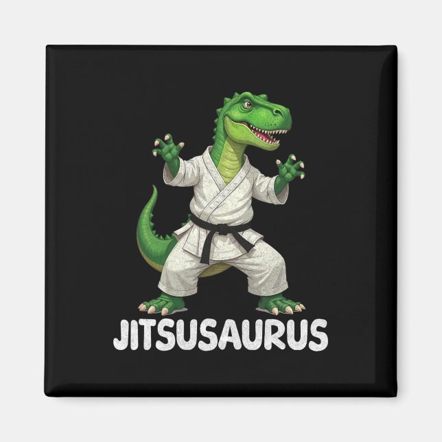 Imán Jitsusaurus Dinosaur Karate Artes Marciales Entusi (Frente)