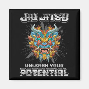 Imán Jiu Jitsu Brasileño MMA y Grappling BJJ Foo Dog