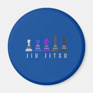 Imán jiu jitsu    entrenando ajedrez, regalo bjj con te