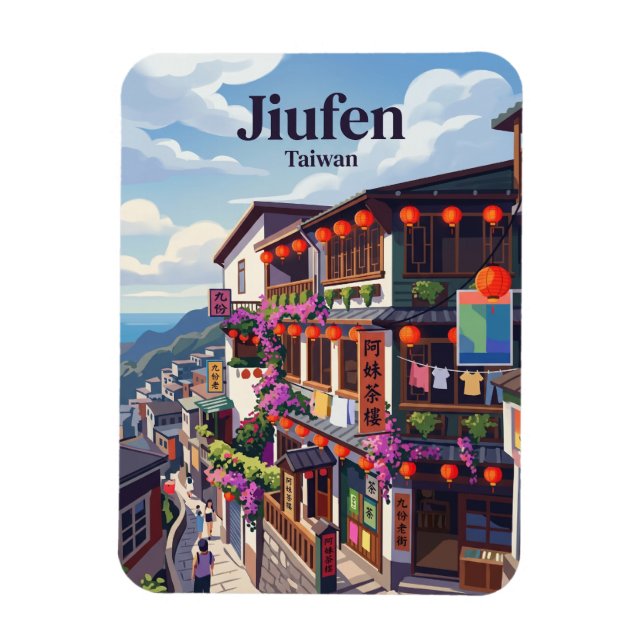 Imán Jiufen Taiwán (Vertical)