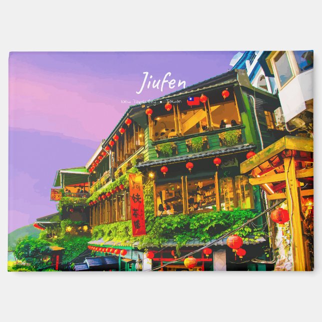 Imán Jiufen, Taiwán - Antigua Casa de Té (Anverso)
