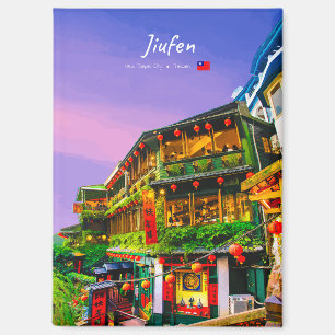 Imán Jiufen, Taiwán - Antigua Casa de Té Plana