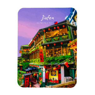 Imán Jiufen, Taiwán - Antigua Casa de Té Redondeada