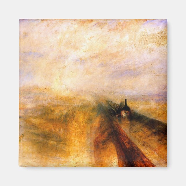 Imán JMW Turner - Lluvia al vapor y acelera el gran oes (Frente)