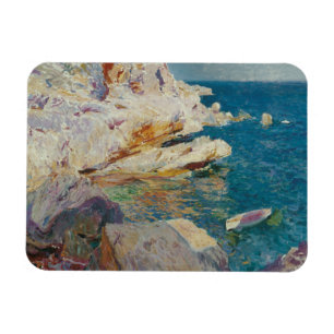Imán Joaquín Sorolla-Rocas de Jávea y el barco blanco