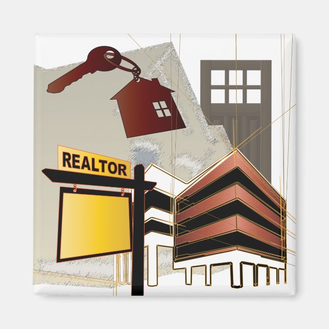 Imán Jobs Realtor Magnet (Frente)