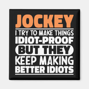 Imán Jockey Intento Hacer Las Cosas Divertidas Jockey