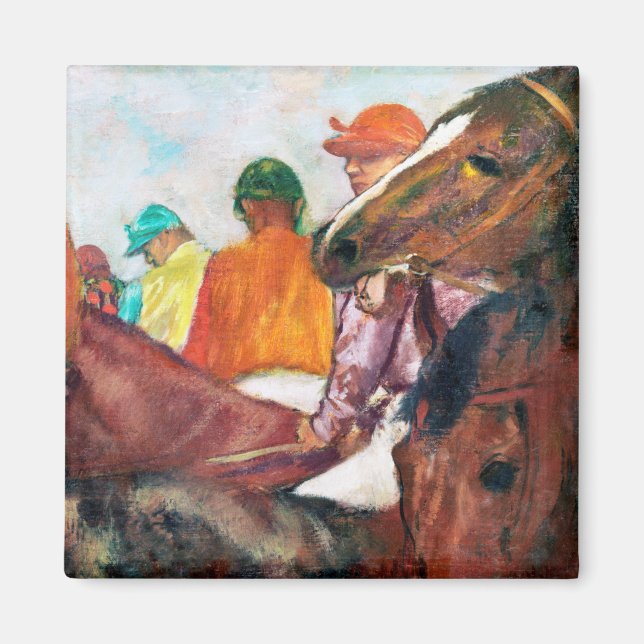 Imán Jockey y caballo, Edgar Degas (Frente)