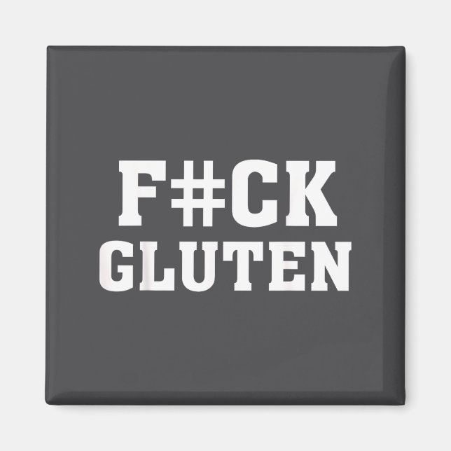Imán Joder al gluten - Para - divertida frase de gluten (Frente)
