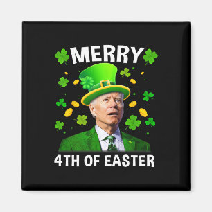 Imán Joe Biden divertido día de San Patricio feliz 4 de
