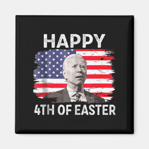Imán Joe Biden Divertido Feliz 4 De Julio Confundido Pa