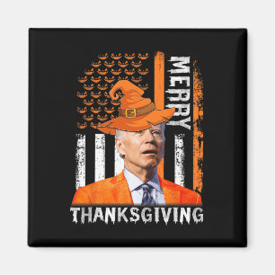 Imán Joe Biden Feliz Halloween Feliz Día de Acción de G