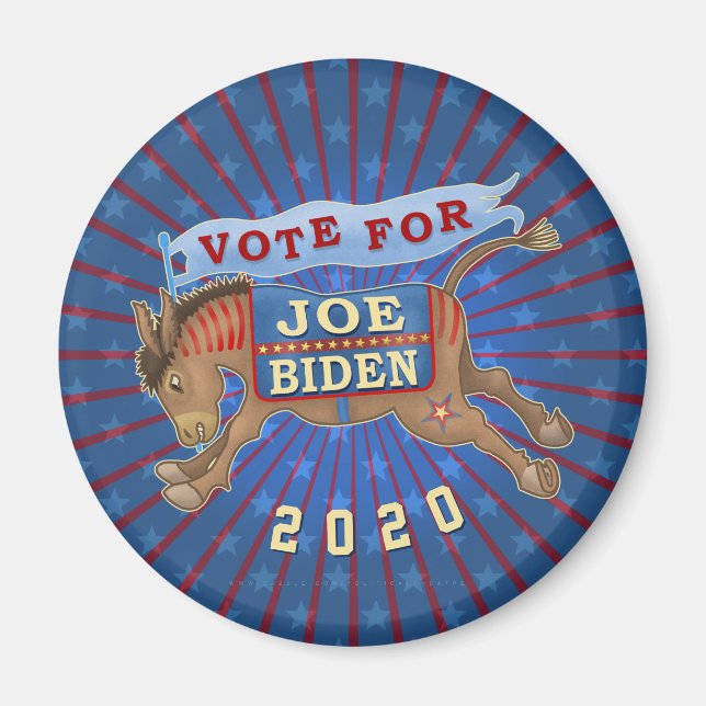 Imán Joe Biden para el presidente demócrata Donkey 2020 (Frente)