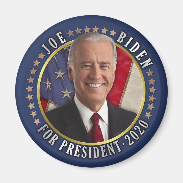 Imán Joe Biden para presidente 2020 Foto demócrata (Frente)