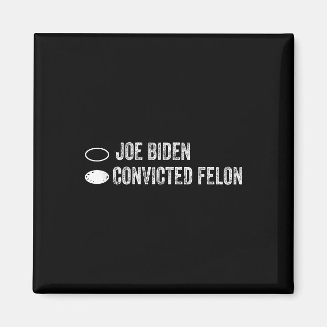 Imán Joe Biden Vs Convicto Felon - Papeleta (Frente)