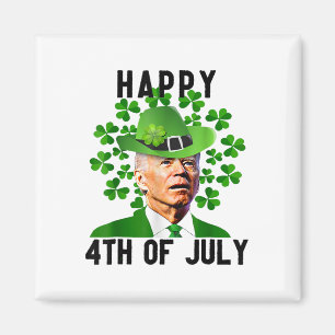 Imán Joe Feliz 4 de Julio Confundido Divertido Biden Dí