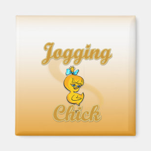 Imán Jogging Chick