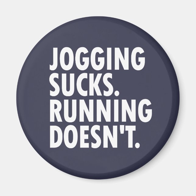 Imán Jogging Sucks. Correr no. (Frente)
