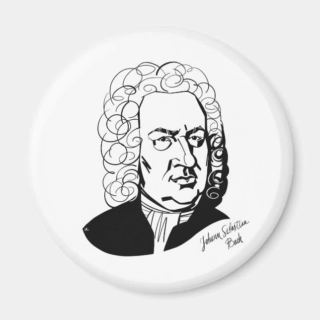 Imán Johann Sebastian Bach (Frente)