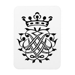Imán Johann Sebastian Bach Seal Escudo Monograma Insign