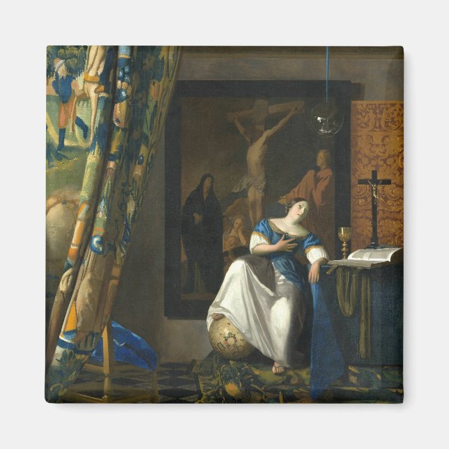 Imán Johannes Vermeer Allegory de la fe católica (Frente)