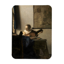 Imán Johannes Vermeer - Joven mujer con un Lute