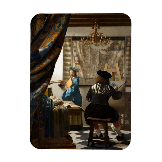 Imán Johannes Vermeer - La historia de la pintura (Vertical)