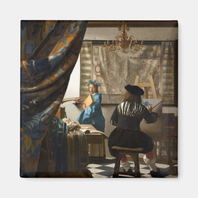 Imán Johannes Vermeer - La historia de la pintura (Frente)