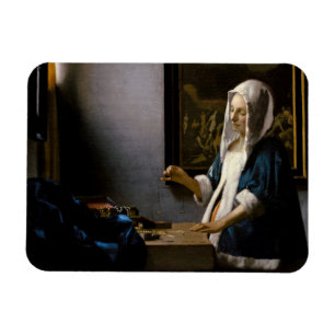Imán Johannes Vermeer - Mujer con equilibrio
