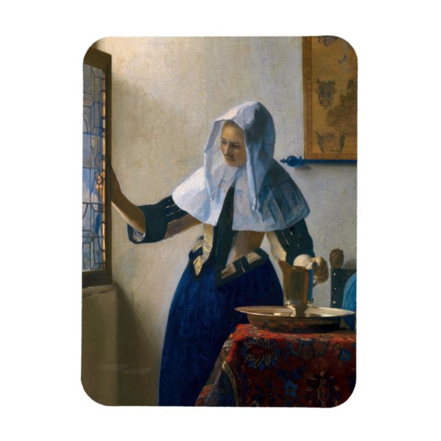 Imán Johannes Vermeer - Mujer con lanzador de agua (Vertical)