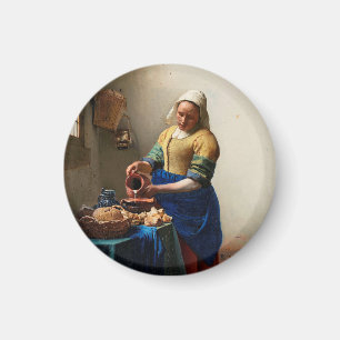 Imán Johannes Vermeer. Sirena de leche. Arte fino vinta