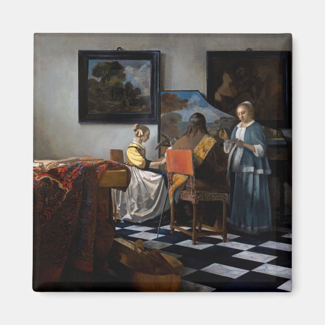 Imán Johannes Vermeer - The Concert (Frente)