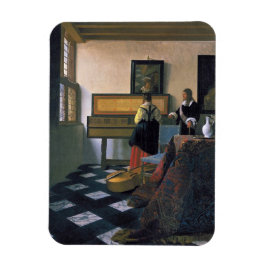 Imán Johannes Vermeer, van Delft, The Music Lesson