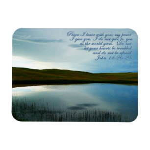 Imán John 14 Peace Scripture Inspirador