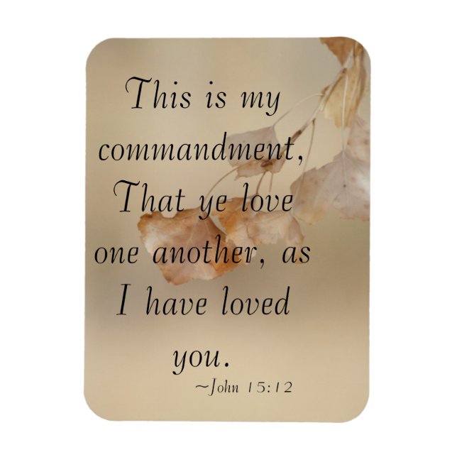Imán John 15:12 amarse el uno al otro (Vertical)