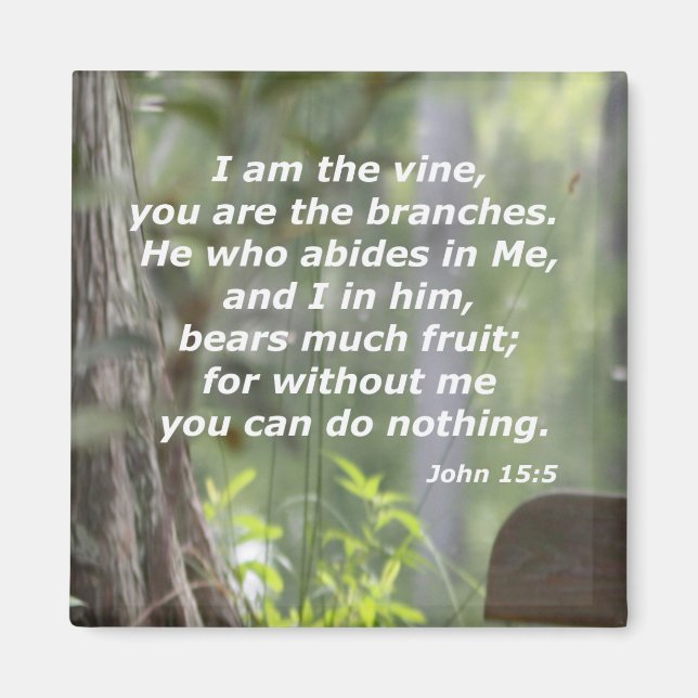 Imán John 15:5 (Frente)