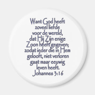 Imán John 3:16 Holandés