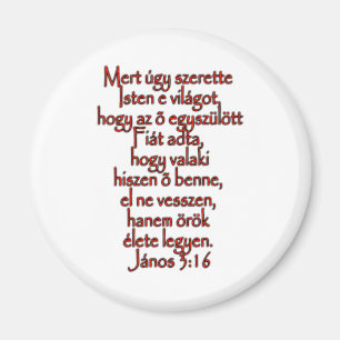 Imán John 3:16 Húngaro