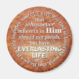 Imán John 3:16 KJV Biblia de vida eterna versus cita