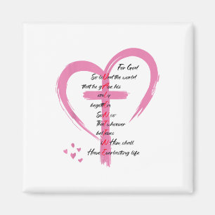 Imán John 3_16 Por Dios Tan Amado El Mundo Valentines C